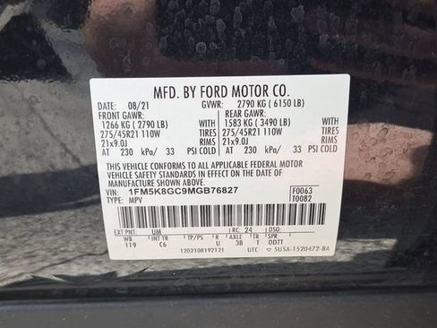 Used 2021 Ford Explorer ST w/ Equipment Group 401A AWD/4WD image 32