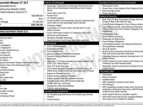 Used 2024 Chevrolet Blazer LT FWD image 6