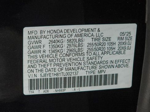 Certified 2026 Acura MDX SH-AWD w/ Advance Package image 61