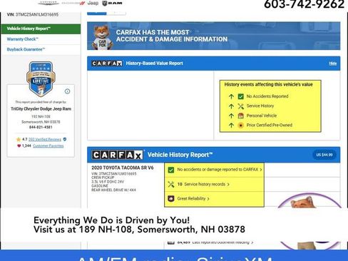 Used 2020 Toyota Tacoma SR image 2