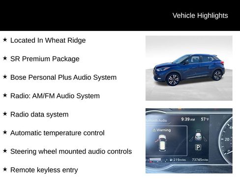 Used 2019 Nissan Kicks SR w/ SR Premium Package FWD image 10