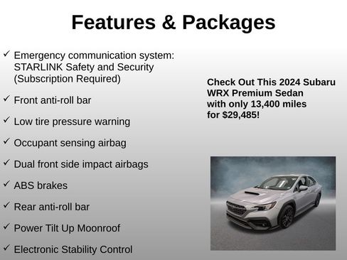Used 2024 Subaru WRX Premium AWD/4WD image 13