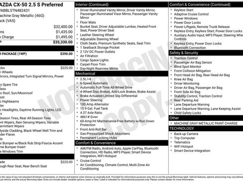 New 2026 MAZDA CX-50 AWD 2.5 S w/ Weather Package image 22