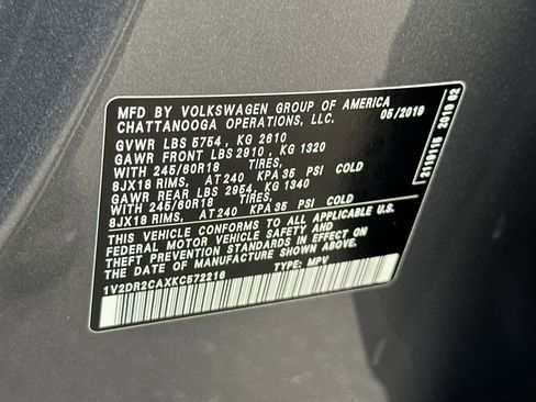 Used 2019 Volkswagen Atlas SE w/ Towing Package image 33