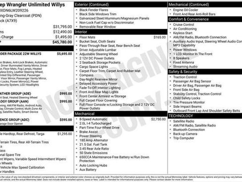 Certified 2020 Jeep Wrangler Unlimited Sport AWD/4WD image 13