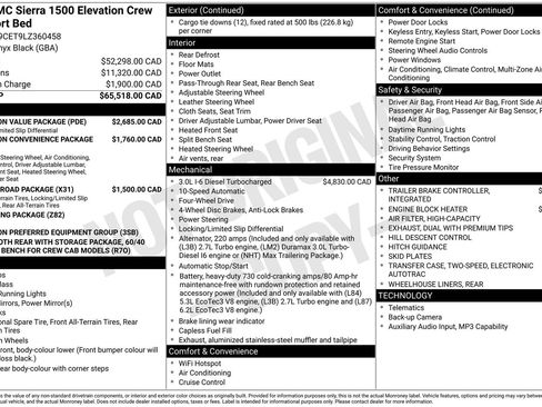Certified 2020 GMC Sierra 1500 Elevation w/ Elevation Value Package AWD/4WD image 34