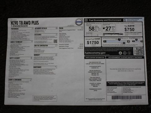 Certified 2025 Volvo XC90 T8 Plus w/ Protection Package Premier image 37