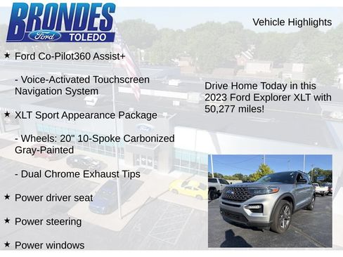 Used 2023 Ford Explorer XLT w/ Equipment Group 202A AWD/4WD image 17