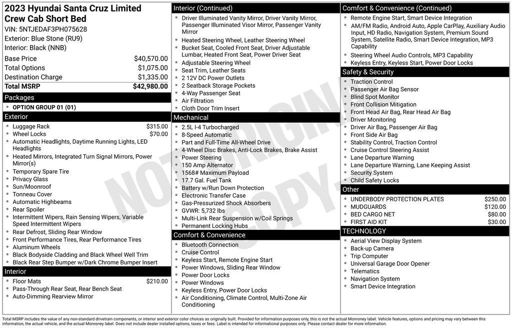 Certified 2023 Hyundai Santa Cruz Limited AWD/4WD image 26
