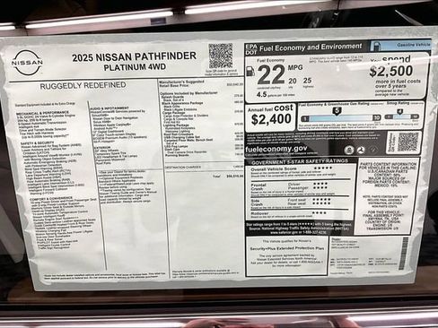 New 2025 Nissan Pathfinder Platinum w/ Lighting Package (N93) image 40
