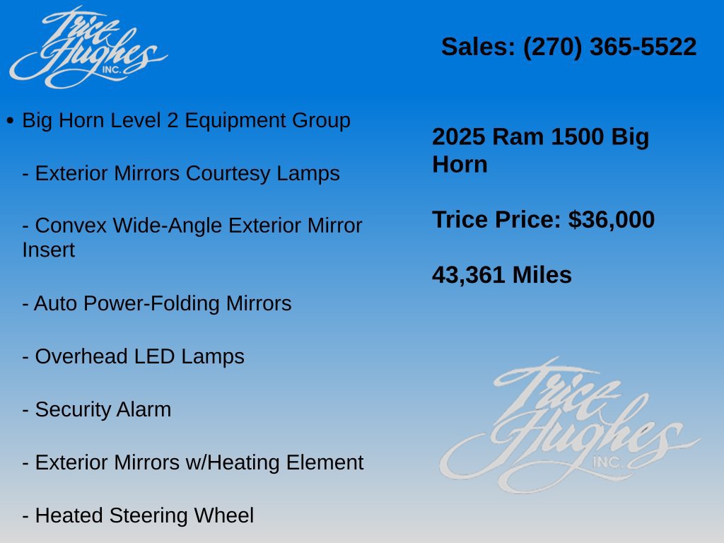 Used 2025 RAM 1500 Big Horn AWD/4WD image 26