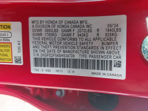 Certified 2025 Honda Civic Sport image 38