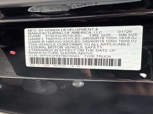 Used 2026 Honda Ridgeline Black Edition image 34