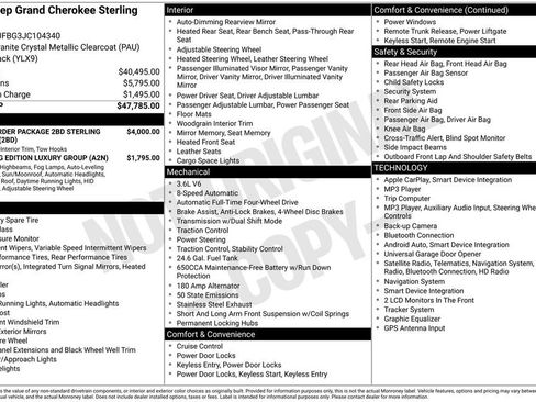Certified 2018 Jeep Grand Cherokee Limited AWD/4WD image 42