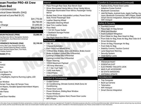 Used 2025 Nissan Frontier PRO-4X w/ Pro Premium Package image 11