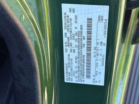 Used 2023 Ford Bronco Black Diamond w/ Sasquatch Package image 30