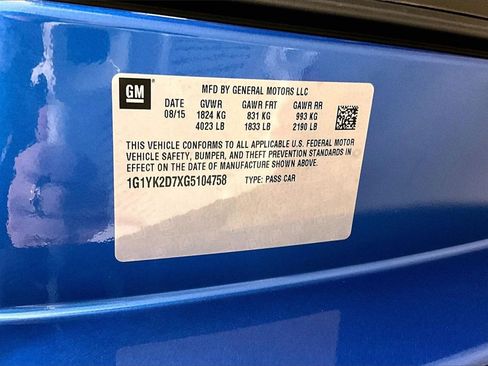 Used 2016 Chevrolet Corvette Stingray Coupe w/ 2LT Preferred Equipment Group image 19