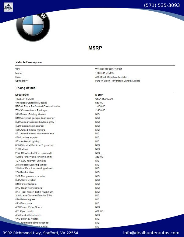 Used 2018 BMW X1 xDrive28i AWD/4WD image 2