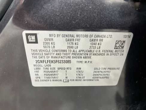 Used 2015 Chevrolet Equinox LT w/ Driver Convenience Package AWD/4WD image 27