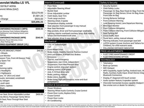 Used 2020 Chevrolet Malibu LS w/ Driver Confidence Package II image 6