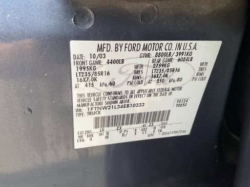 Used 2004 Ford F250 XLT image 19