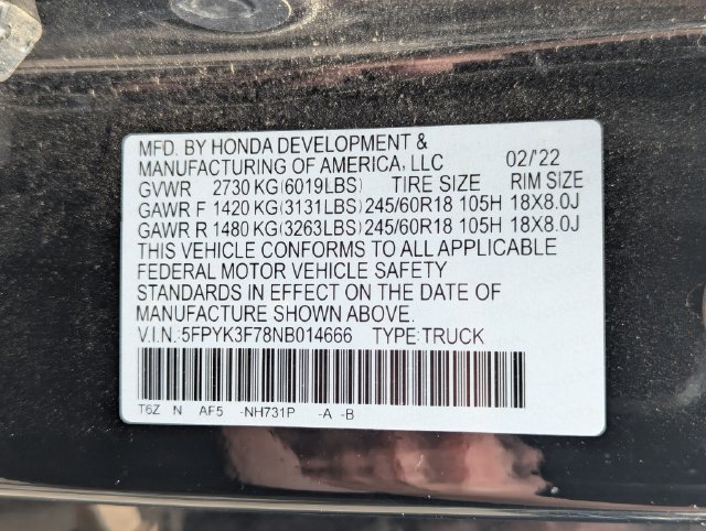 Used 2022 Honda Ridgeline RTL-E image 27