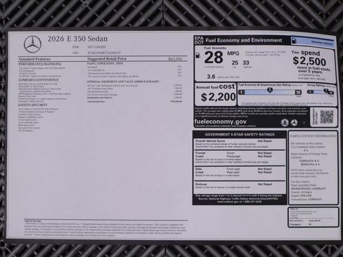New 2026 Mercedes-Benz E 350 Sedan image 9