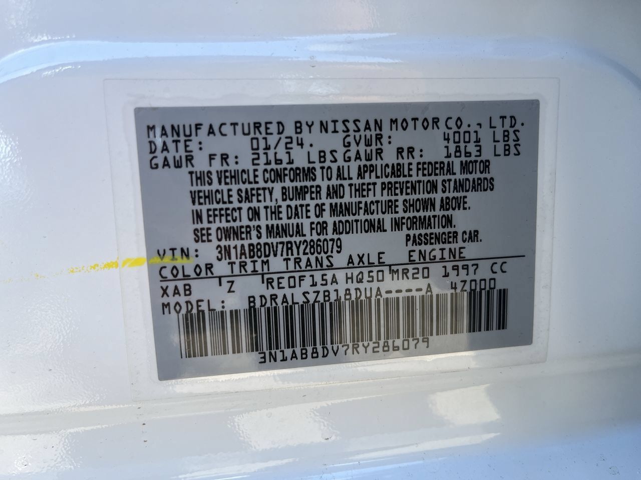 Used 2024 Nissan Sentra SR w/ SR Premium Package FWD image 32