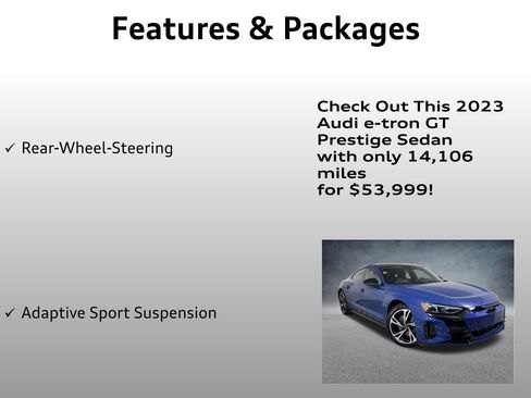 Used 2023 Audi e-tron GT Prestige w/ Prestige Package image 16