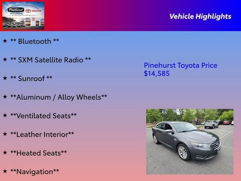 Used 2016 Ford Taurus Limited w/ Equipment Group 301A FWD image 16