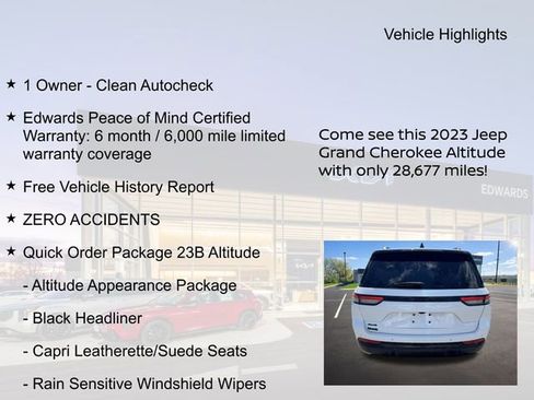 Used 2023 Jeep Grand Cherokee Altitude AWD/4WD image 11