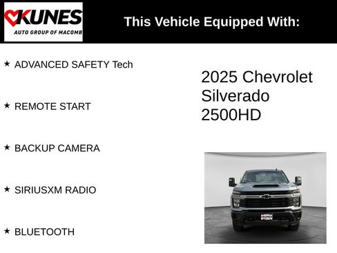Used 2025 Chevrolet Silverado 2500 Custom w/ Custom Convenience Package AWD/4WD image 3