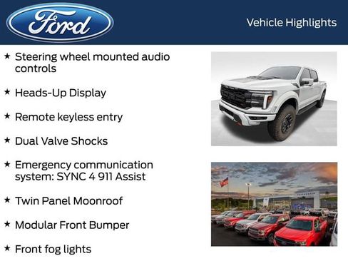 Certified 2024 Ford F150 Raptor w/ Equipment Group 803A Raptor R image 9