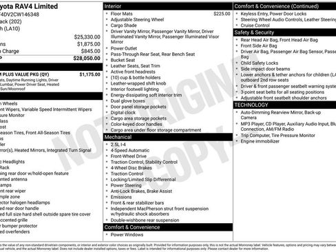 Used 2012 Toyota RAV4 Limited w/ Premium Plus Value Pkg FWD image 24