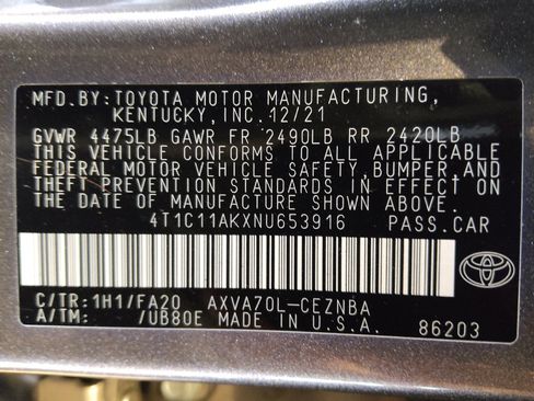 Used 2022 Toyota Camry LE FWD image 33