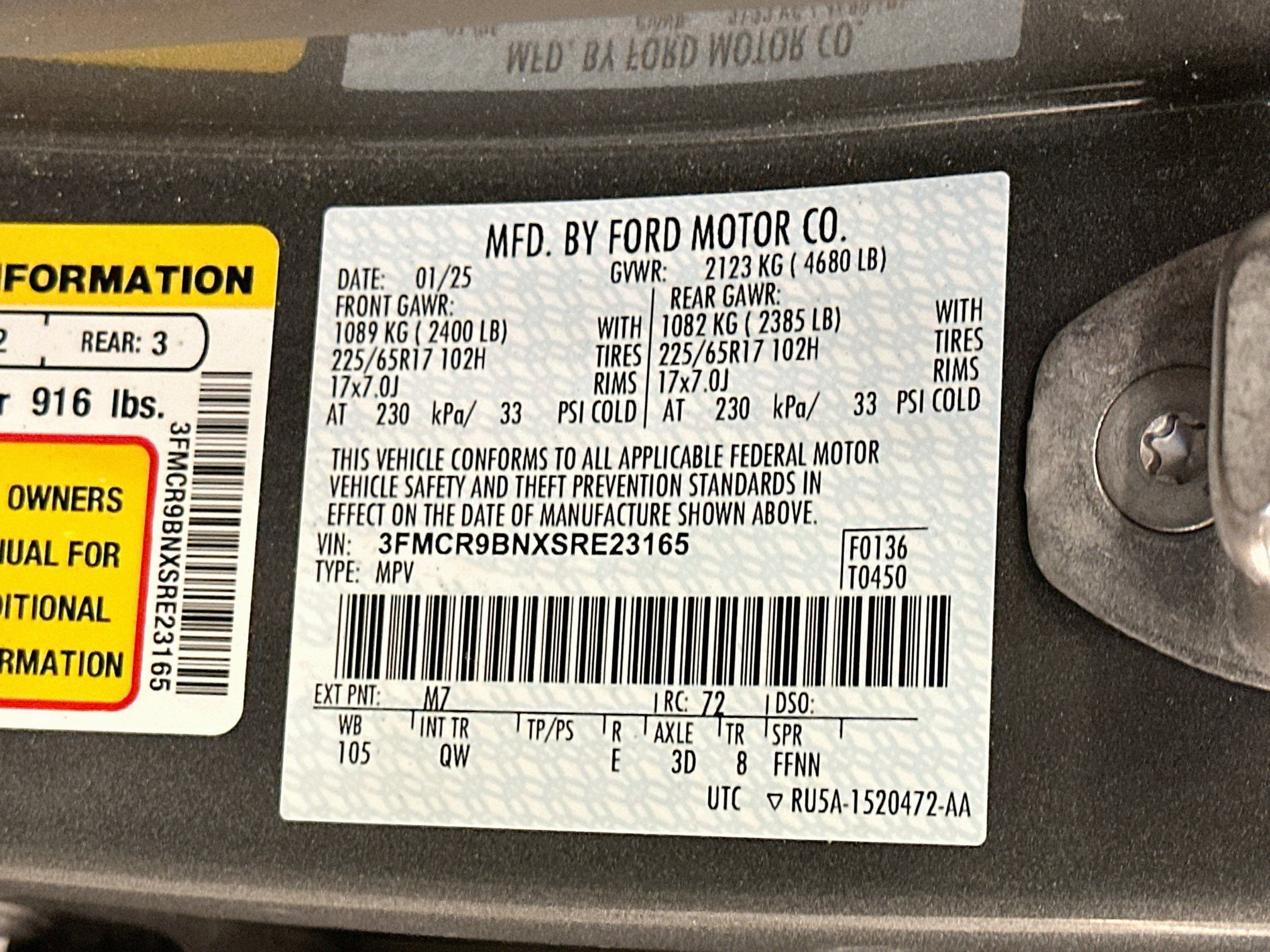 Used 2025 Ford Bronco Sport Big Bend AWD/4WD image 12
