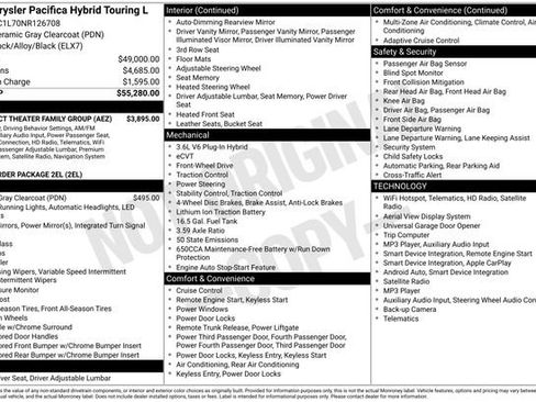 Used 2022 Chrysler Pacifica Touring-L w/ Uconnect Theater Family Group FWD image 17