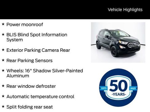 Used 2019 Ford EcoSport SE w/ SE Convenience Package FWD image 11