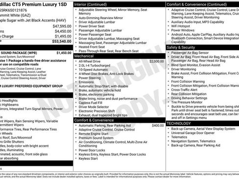 Used 2025 Cadillac CT5 Premium Luxury w/ Sun And Sound Package image 14