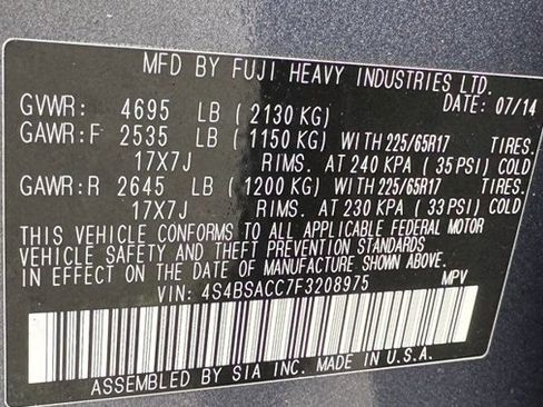 Used 2015 Subaru Outback 2.5i Premium AWD/4WD image 22