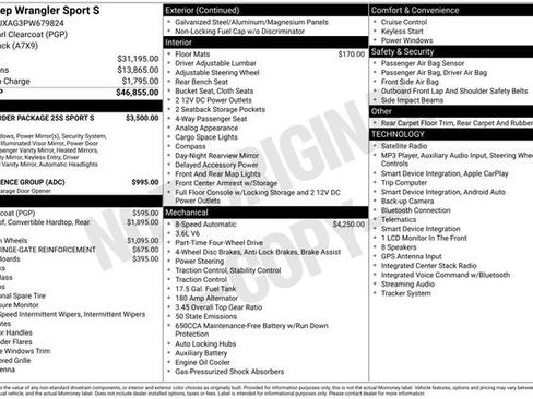 Used 2023 Jeep Wrangler Sport AWD/4WD image 7