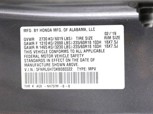 Used 2019 Honda Odyssey EX-L image 37