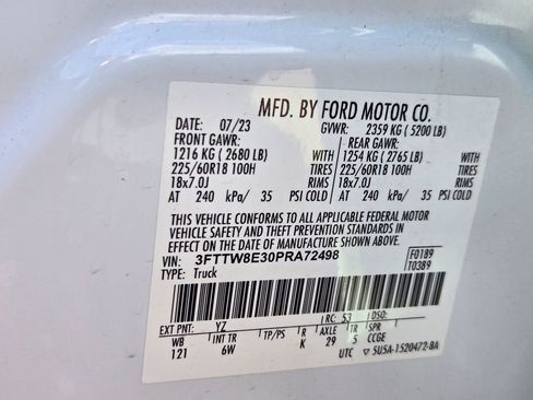 Used 2023 Ford Maverick Lariat w/ Black Appearance Package FWD image 21