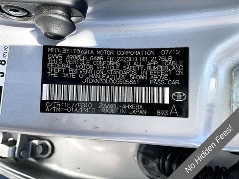 Used 2012 Toyota Prius Two FWD image 26
