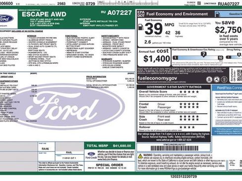 Used 2024 Ford Escape ST-Line Select w/ Tech Pack #2 AWD/4WD image 31