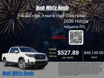 New 2026 Honda Ridgeline RTL