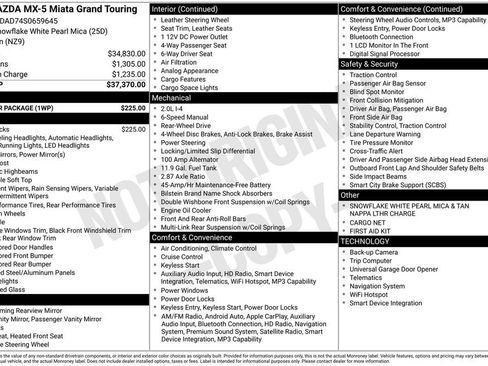 New 2025 MAZDA MX-5 Miata Grand Touring w/ Weather Package image 4