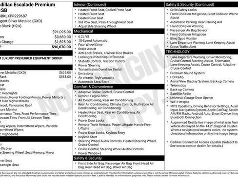 Used 2023 Cadillac Escalade Premium Luxury AWD/4WD image 1