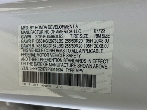 Certified 2023 Honda Pilot Touring image 39