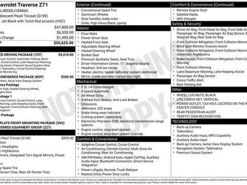 Used 2025 Chevrolet Traverse Z71 w/ Enhanced Driving Package AWD/4WD image 9